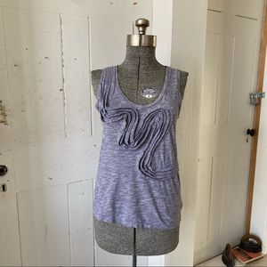 Little Yellow Button Winding Road blue Tank top LG